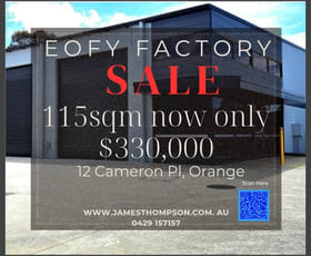 Factory, Warehouse & Industrial commercial property for sale at 21/12 Cameron Place Orange NSW 2800