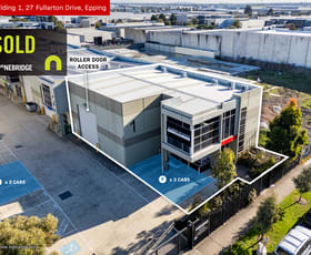 Showrooms / Bulky Goods commercial property sold at Building 3/27 Fullar & Building 12/24 Taryn Drive Epping VIC 3076