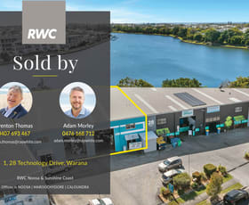 Factory, Warehouse & Industrial commercial property sold at 1/28 Technology Drive Warana QLD 4575