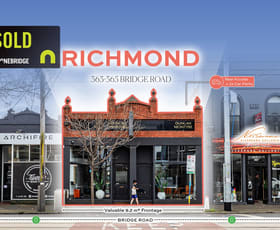 Development / Land commercial property sold at 363-365 Bridge Road Richmond VIC 3121