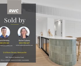 Factory, Warehouse & Industrial commercial property sold at Unit 1/6 Rene Street Noosaville QLD 4566