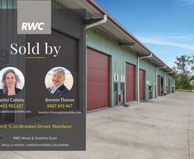 Factory, Warehouse & Industrial commercial property sold at Unit 9/20 Brookes Street Nambour QLD 4560
