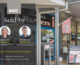 Shop & Retail commercial property sold at Shop 2/10 Memorial Avenue Tewantin QLD 4565