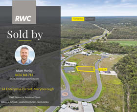 Development / Land commercial property sold at Lots 24 Enterprise Circuit Maryborough QLD 4650