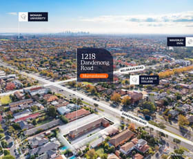 Development / Land commercial property sold at 1218 Dandenong Road Murrumbeena VIC 3163