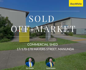 Factory, Warehouse & Industrial commercial property sold at 17/170-182 Mayers Street Manunda QLD 4870