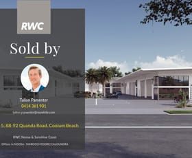 Factory, Warehouse & Industrial commercial property sold at Unit 5/88-92 Quanda Road Coolum Beach QLD 4573