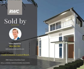 Development / Land commercial property sold at 1 Link Crescent Coolum Beach QLD 4573