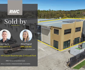 Showrooms / Bulky Goods commercial property for sale at 16/47-49 Claude Boyd Parade Corbould Park QLD 4551