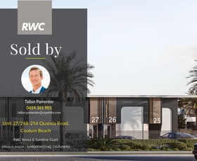 Factory, Warehouse & Industrial commercial property sold at 37/248-256 Quanda Road Coolum Beach QLD 4573