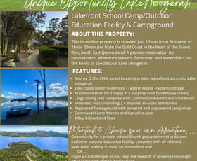 Other commercial property for sale at 170 Ski Zone Road Moogerah QLD 4309