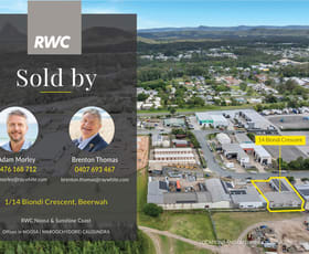 Factory, Warehouse & Industrial commercial property for sale at 1/14 Biondi Crescent Beerwah QLD 4519