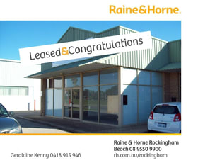 Showrooms / Bulky Goods commercial property leased at 1/9 Robinson Road Rockingham WA 6168