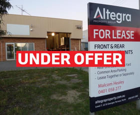 Factory, Warehouse & Industrial commercial property leased at Unit 2/36 Munt St Bayswater WA 6053