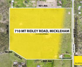 Rural / Farming commercial property sold at 710 Mt Ridley Road Mickleham VIC 3064