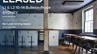 Level 1 & 2/10-14 Bulletin Place Sydney NSW 2000