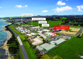 Factory, Warehouse & Industrial commercial property for lease at Unit 1/2 Reece Court Somerset TAS 7322 Factory, Warehouse & Industrial commercial property for lease at Unit 1/2 Reece Court Somerset TAS 7322
