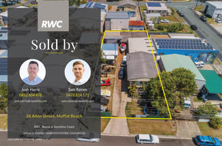 Factory, Warehouse & Industrial commercial property sold at 26 Allen Street Moffat Beach QLD 4551 Factory, Warehouse & Industrial commercial property sold at 26 Allen Street Moffat Beach QLD 4551