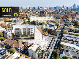 Development / Land commercial property sold at 279 Domain Road South Yarra VIC 3141 Development / Land commercial property sold at 279 Domain Road South Yarra VIC 3141