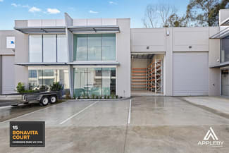 Factory, Warehouse & Industrial commercial property sold at 15 Bonavita Court Chirnside Park VIC 3116 Factory, Warehouse & Industrial commercial property sold at 15 Bonavita Court Chirnside Park VIC 3116