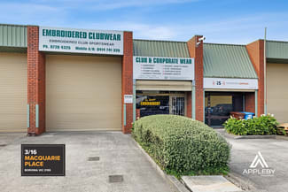 Factory, Warehouse & Industrial commercial property sold at 3/16 Macquarie Place Boronia VIC 3155 Factory, Warehouse & Industrial commercial property sold at 3/16 Macquarie Place Boronia VIC 3155