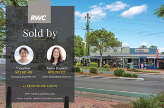 Shop & Retail commercial property sold at 22 Maple Street Cooroy QLD 4563 Shop & Retail commercial property sold at 22 Maple Street Cooroy QLD 4563