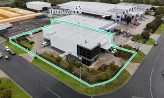 Factory, Warehouse & Industrial commercial property for lease at 43 Taras Avenue Altona North VIC 3025