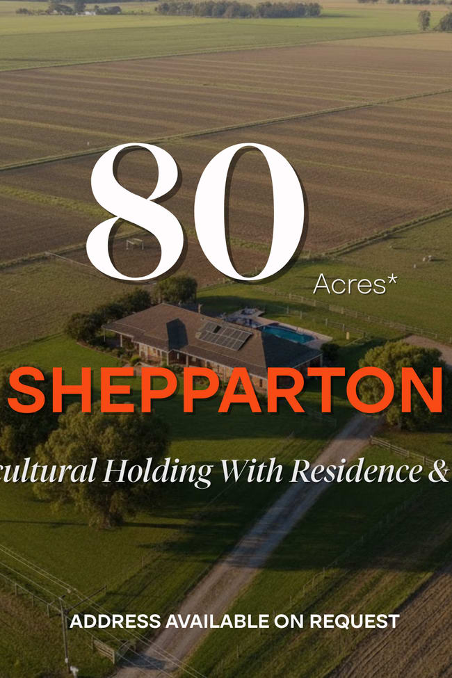 80 Acres Agricultural Holdding with Residence & Shed for Sale Shepparton VIC 3630 80 Acres Agricultural Holdding with Residence & Shed for Sale Shepparton VIC 3630