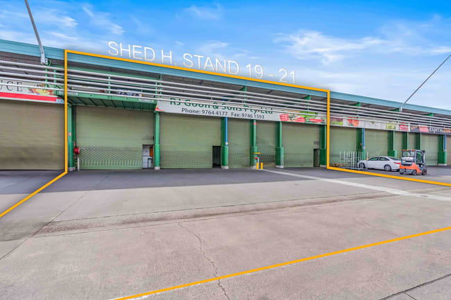 Stand 19-21, Shed H, Sydney Markets, 250-318 Parramatta Road Homebush West NSW 2140 Stand 19-21, Shed H, Sydney Markets, 250-318 Parramatta Road Homebush West NSW 2140