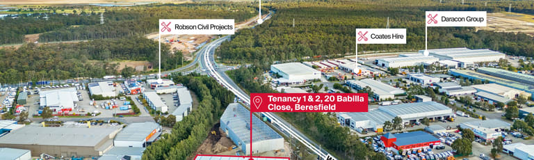 Factory, Warehouse & Industrial commercial property for lease at Tenancy 1 & 2/20 Babilla Close Beresfield NSW 2322