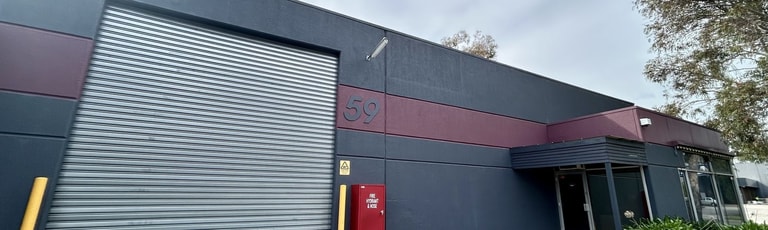 Factory, Warehouse & Industrial commercial property for lease at 4/59 Gilbert Park Drive Knoxfield VIC 3180