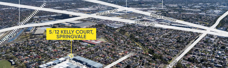 Showrooms / Bulky Goods commercial property for lease at 5/12 Kelly Court Springvale VIC 3171