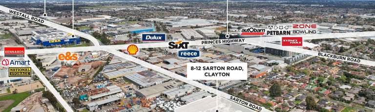 Factory, Warehouse & Industrial commercial property for lease at 8-12 Sarton Road Clayton VIC 3168