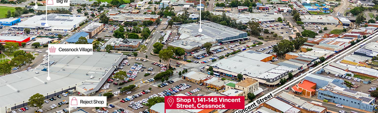 Offices commercial property for lease at Shop 1/141-145 Vincent Street Cessnock NSW 2325