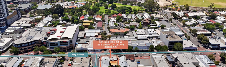 Shop & Retail commercial property for sale at 361-363 Hay Street (& 258 Churchill Avenue) Subiaco WA 6008