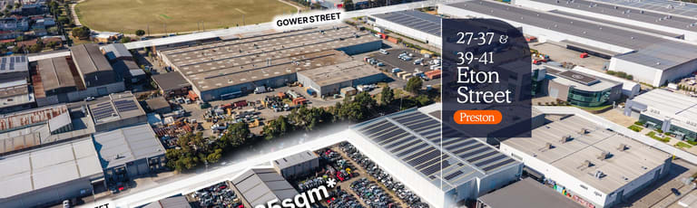 Development / Land commercial property for sale at 27-37 & 39-41 Eton Street Preston VIC 3072