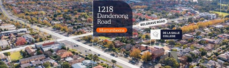 Development / Land commercial property sold at 1218 Dandenong Road Murrumbeena VIC 3163