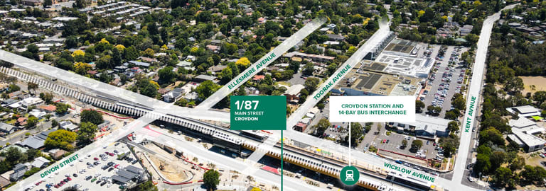 Shop & Retail commercial property for lease at 1/87 Main Street Croydon VIC 3136