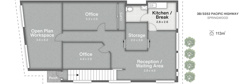 Offices commercial property for lease at 3B/3352 Pacific Highway Springwood QLD 4127