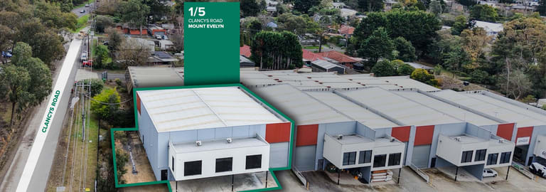 Factory, Warehouse & Industrial commercial property for lease at 1/5 Clancys Road Mount Evelyn VIC 3796