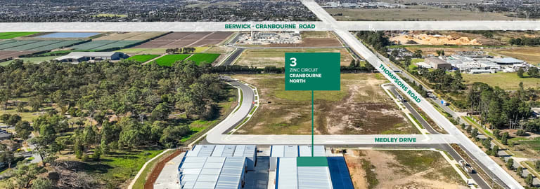 Factory, Warehouse & Industrial commercial property for lease at 3 Zinc Circuit Cranbourne North VIC 3977