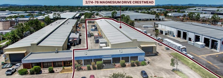 Factory, Warehouse & Industrial commercial property for lease at 2/74-76 Magnesium Drive Crestmead QLD 4132