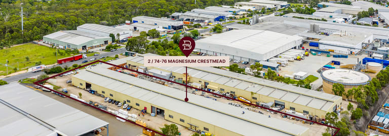 Factory, Warehouse & Industrial commercial property for lease at 2/74-76 Magnesium Drive Crestmead QLD 4132