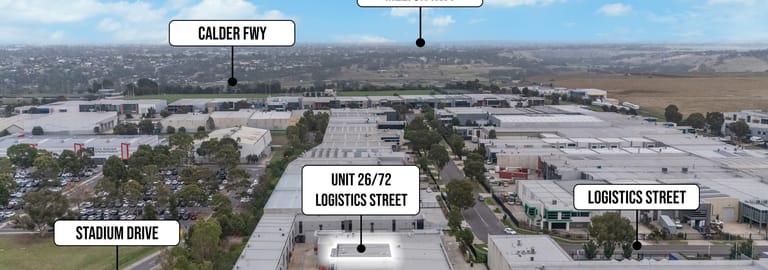 Factory, Warehouse & Industrial commercial property for lease at Unit 26/72 Logistics Street Keilor Park VIC 3042