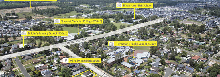 Development / Land commercial property sold at 98+98A Elizabeth Street Riverstone NSW 2765