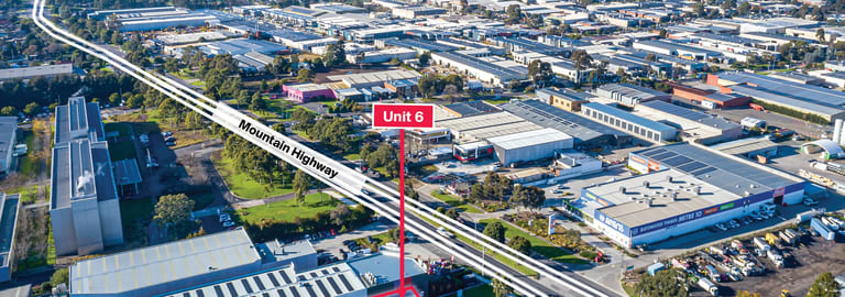 Factory, Warehouse & Industrial commercial property for sale at Unit  6/843 Mountain Highway Bayswater VIC 3153