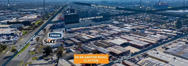 Factory, Warehouse & Industrial commercial property for sale at 60-68 Sarton Road Clayton VIC 3168