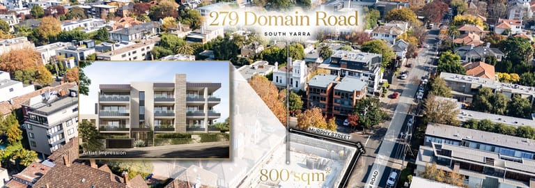 Development / Land commercial property for sale at 279 Domain Road South Yarra VIC 3141