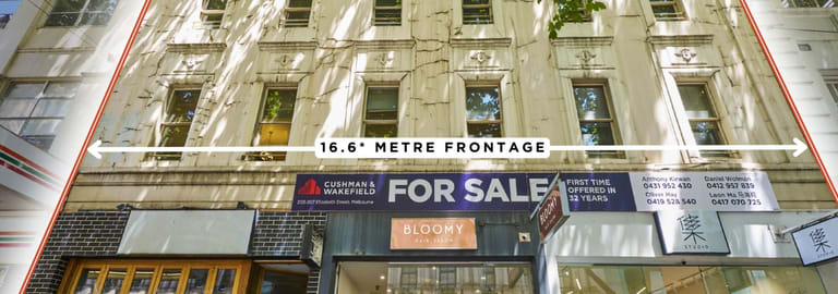 Shop & Retail commercial property for sale at 203-207 Elizabeth Street Melbourne VIC 3000