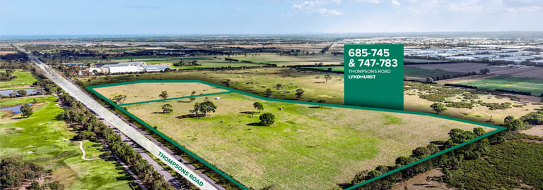 Development / Land commercial property for sale at 685-745 & 747-783 Thompsons Road Lyndhurst VIC 3975